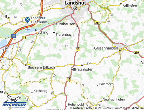 MICHELIN-Landkarte Kesselbach - ViaMichelin