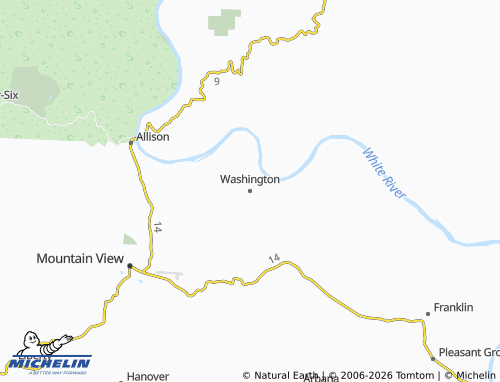 Kaart MICHELIN Washington - ViaMichelin
