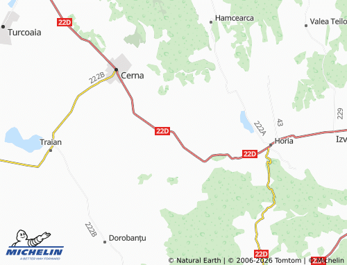 MICHELIN Mircea Vodă map - ViaMichelin