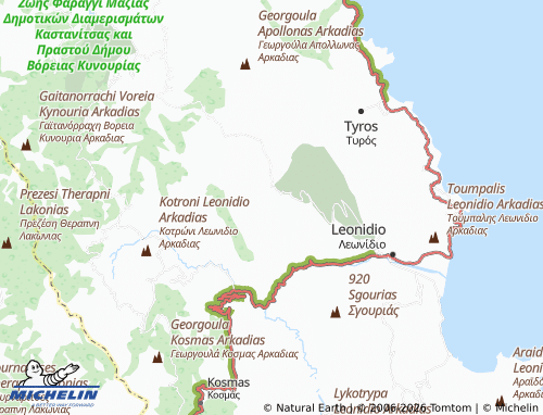 MICHELIN Kato Vaskina map - ViaMichelin