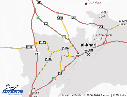 MICHELIN-Landkarte Um al-Sullm - ViaMichelin