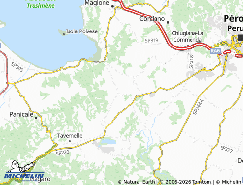 MICHELIN Mugnano map - ViaMichelin