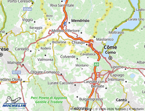 MICHELIN-Landkarte Drezzo - ViaMichelin