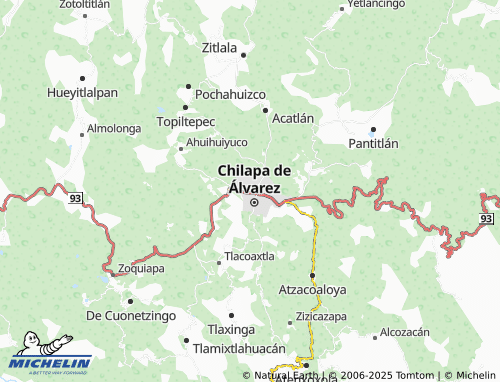 MICHELIN Eucaria Apreza map - ViaMichelin