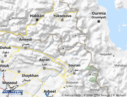 Mappa MICHELIN Derecik - ViaMichelin