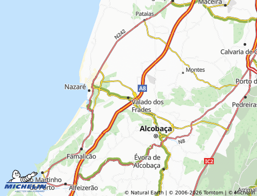 MICHELIN Valado dos Frades map - ViaMichelin