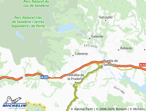 MICHELIN Cobreros map - ViaMichelin