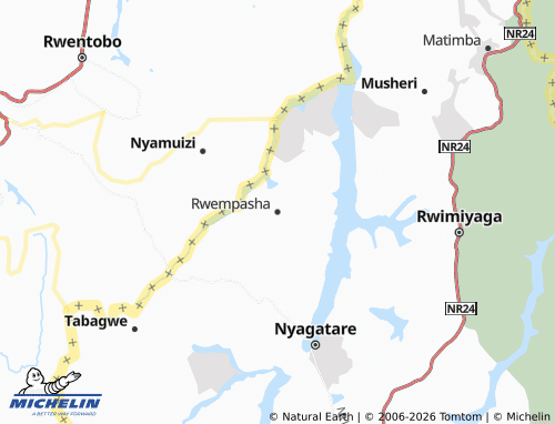 MICHELIN-Landkarte Rwempasha - ViaMichelin