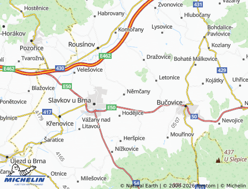 Mappa MICHELIN Němčany - ViaMichelin