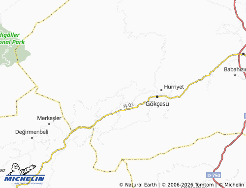MICHELIN Şahbazlar map - ViaMichelin