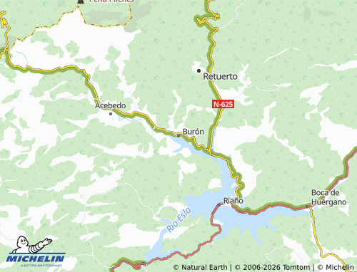 Carte MICHELIN Burón - ViaMichelin