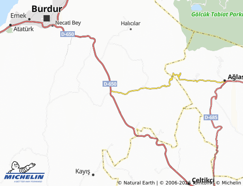 Mapa MICHELIN Çine - ViaMichelin