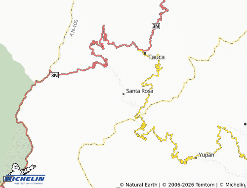 MICHELIN Santa Rosa map - ViaMichelin