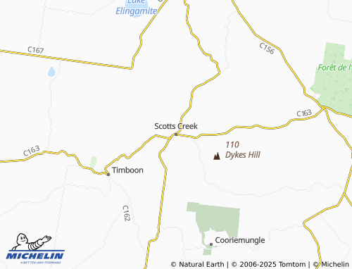 MICHELIN Scotts Creek map - ViaMichelin