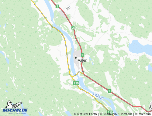 Kaart MICHELIN Våler - ViaMichelin