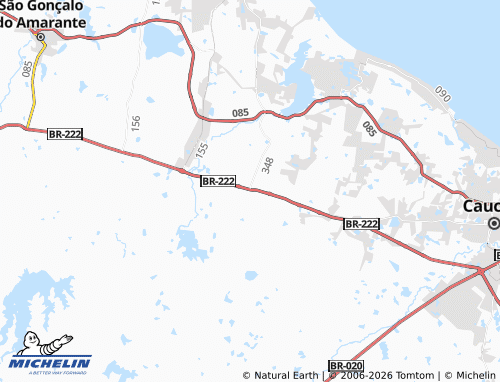 MICHELIN Caraúbas map - ViaMichelin