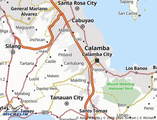 MICHELIN Mayapa map - ViaMichelin