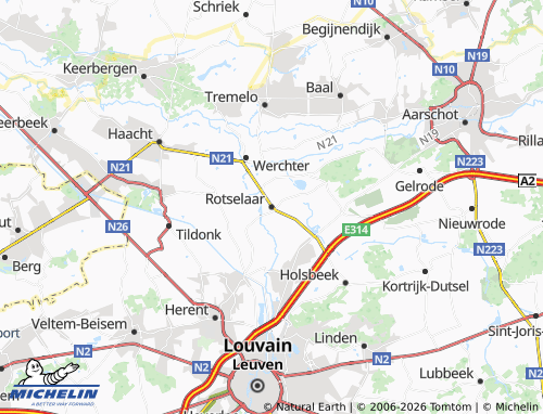Mappa MICHELIN Rotselaar - ViaMichelin