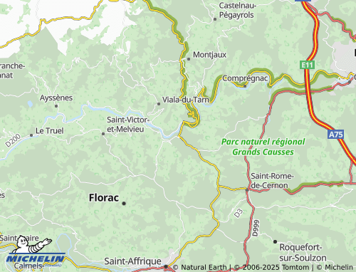 MICHELIN Saint-Rome-de-Tarn map - ViaMichelin