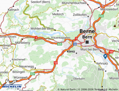 Mappa MICHELIN Niederbottigen - ViaMichelin