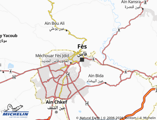 MICHELIN Fez Medina map - ViaMichelin