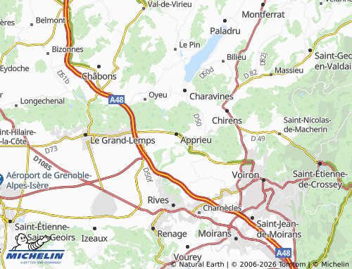 MICHELIN Apprieu map - ViaMichelin