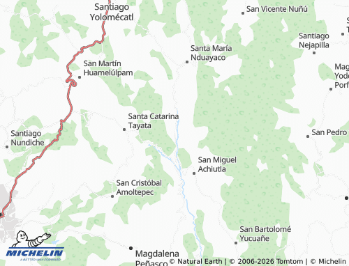 Mappa MICHELIN San Juan Achiutla - ViaMichelin