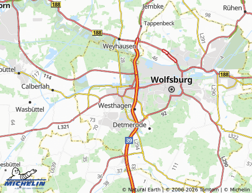 MICHELIN Fallersleben map - ViaMichelin