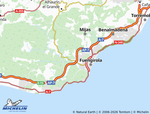 MICHELIN Naranjas Golf map - ViaMichelin
