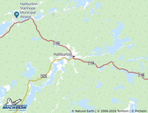 Kaart MICHELIN Haliburton - ViaMichelin
