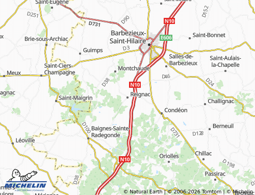 Mapa MICHELIN Reignac - ViaMichelin