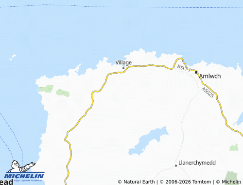 Carte MICHELIN Llanfechell - ViaMichelin