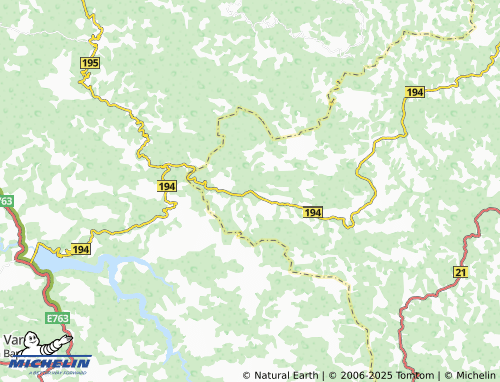 MICHELIN-Landkarte Močioci - ViaMichelin