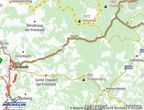 MICHELIN Pürstling map - ViaMichelin