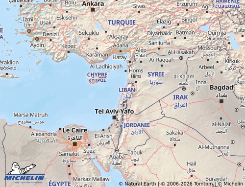 Carte MICHELIN Liban - ViaMichelin