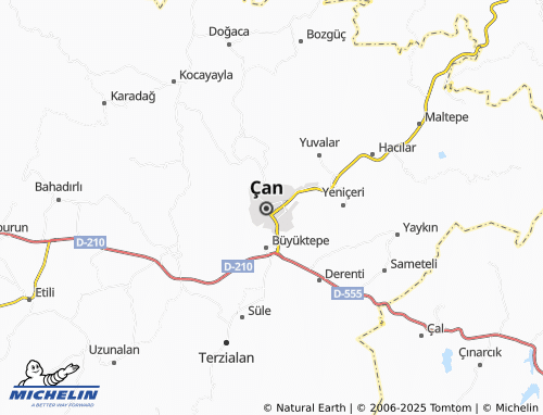 MICHELIN Cumhuriyet map - ViaMichelin