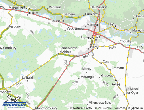 Mapa MICHELIN Vinay - ViaMichelin
