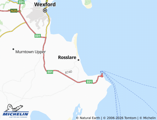 MICHELIN-Landkarte Rosslare - ViaMichelin