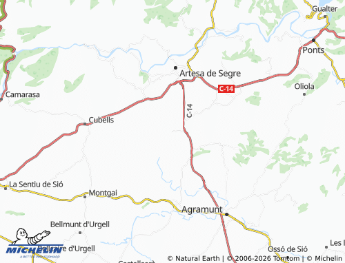 MICHELIN Montclar map - ViaMichelin