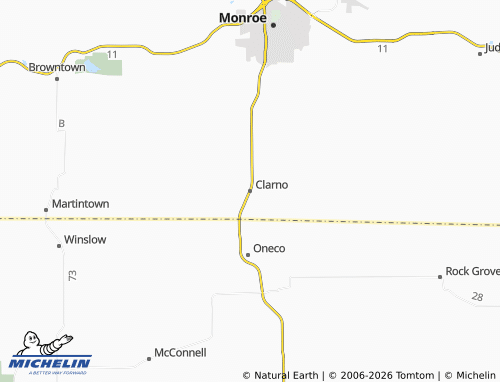 Mappa MICHELIN Clarno - ViaMichelin