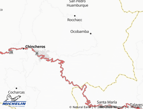 MICHELIN Ranracancha map - ViaMichelin