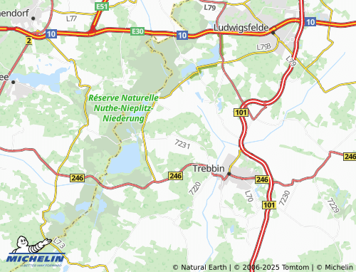 MICHELIN Glau map - ViaMichelin