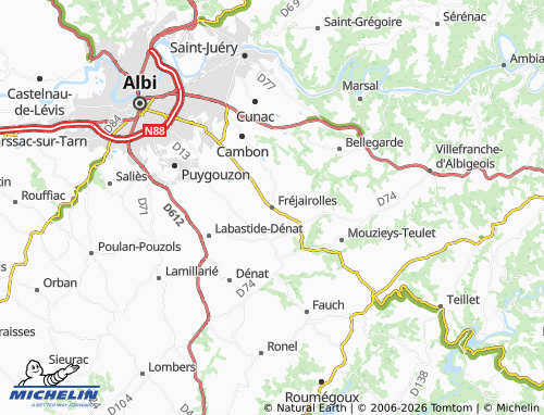 Mappa MICHELIN Fréjairolles - ViaMichelin
