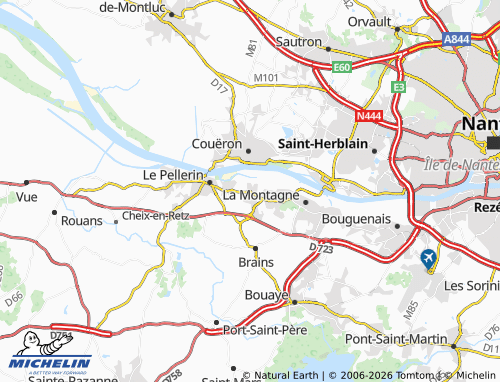 Carte MICHELIN Saint-Jean-de-Boiseau - ViaMichelin