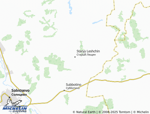 MICHELIN Staryy Leshchin map - ViaMichelin