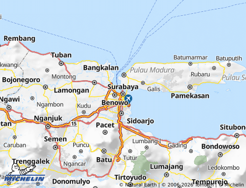 MICHELIN-Landkarte Surabaya - ViaMichelin