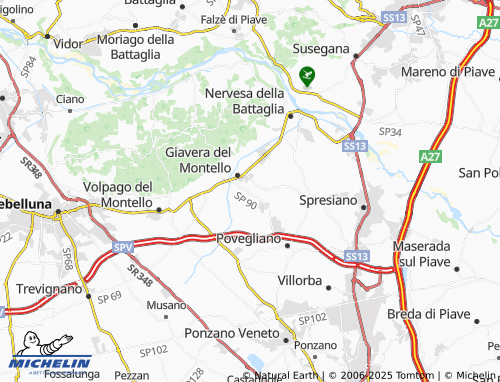 Mappa MICHELIN Cusignana - ViaMichelin
