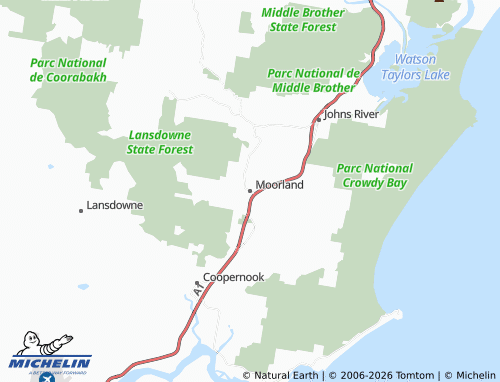MICHELIN Moorland map - ViaMichelin