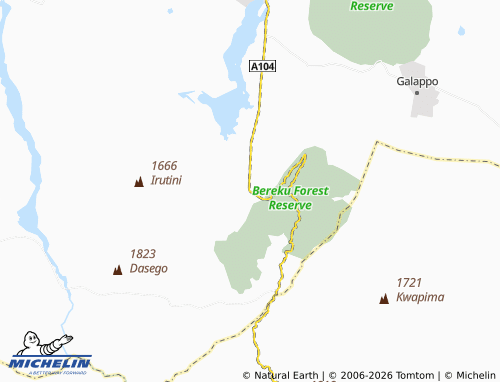 Mappa MICHELIN Bonga - ViaMichelin
