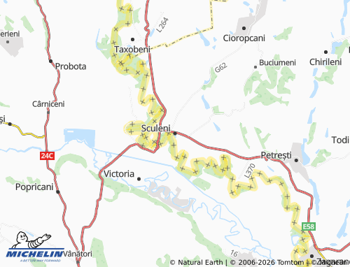 MICHELIN Sculeni map - ViaMichelin